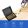 6pcs Damaged Screw Extractor Drill Bits