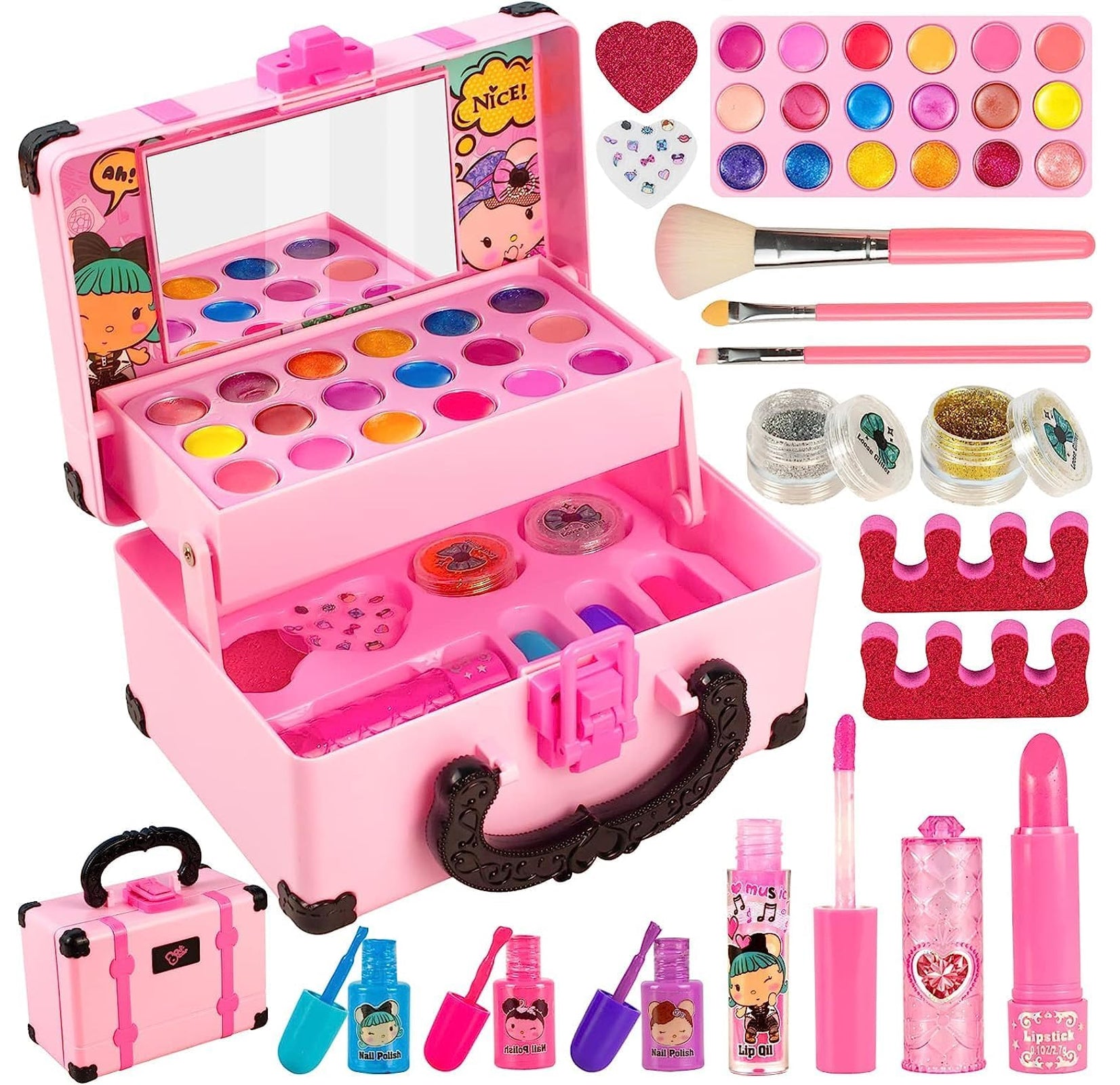 Safe and Washable Children's Makeup Set