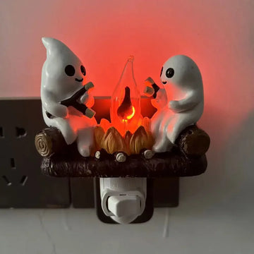 Ghost Campfire Flickering Wall Nightlight