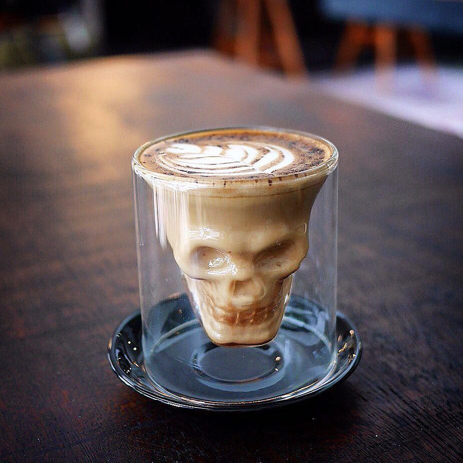 Skull double wall coffee cup - Sixty Six Depot