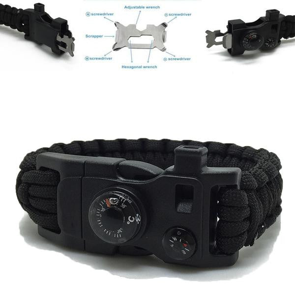Survival 15 in 1 Paracord Bracelet. - Sixty Six Depot
