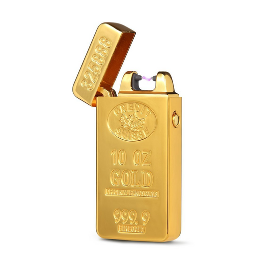 GOLD USB DUAL ARC FLAMELESS LIGHTER. - Sixty Six Depot
