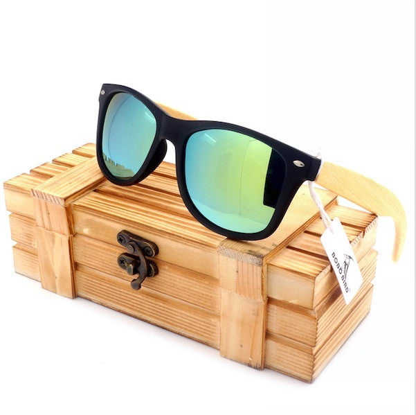 Unisex POLARIZED BAMBOO SUNGLASSES - Sixty Six Depot