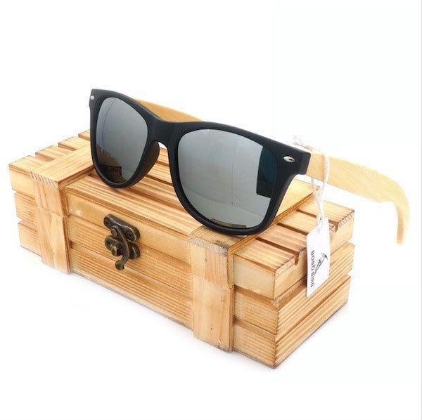 Unisex POLARIZED BAMBOO SUNGLASSES - Sixty Six Depot