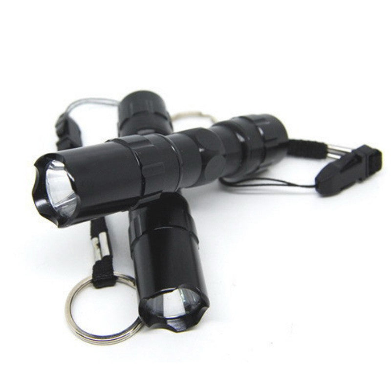 Black Mini Waterproof Keychain LED Flashlight. - Sixty Six Depot