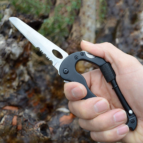 Outdoor Multi-function 5 in 1 Carabiner Tool - Sixty Six Depot