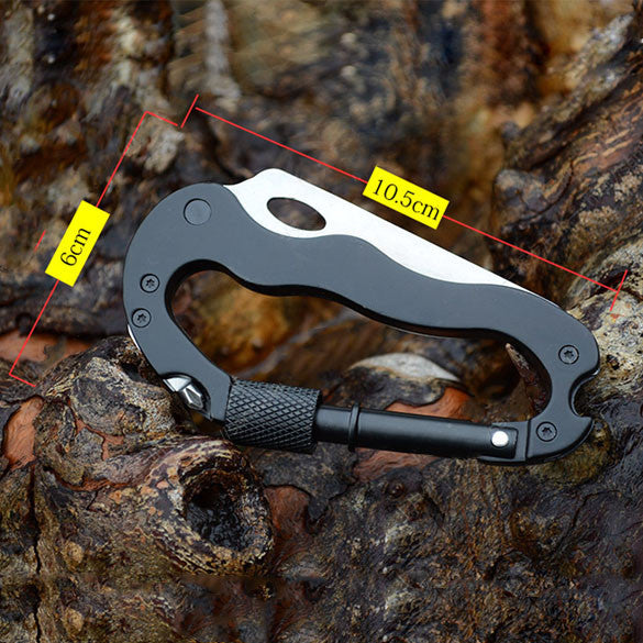 Outdoor Multi-function 5 in 1 Carabiner Tool - Sixty Six Depot