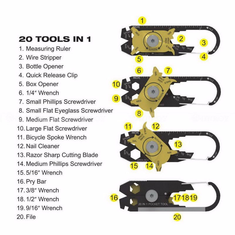 EDC Multipurpose Mini Gadget Tool - Sixty Six Depot
