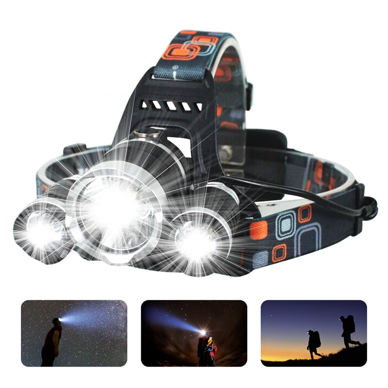 Headlight Head Lamp 13000 Lumens  LED 4 Modes - Sixty Six Depot