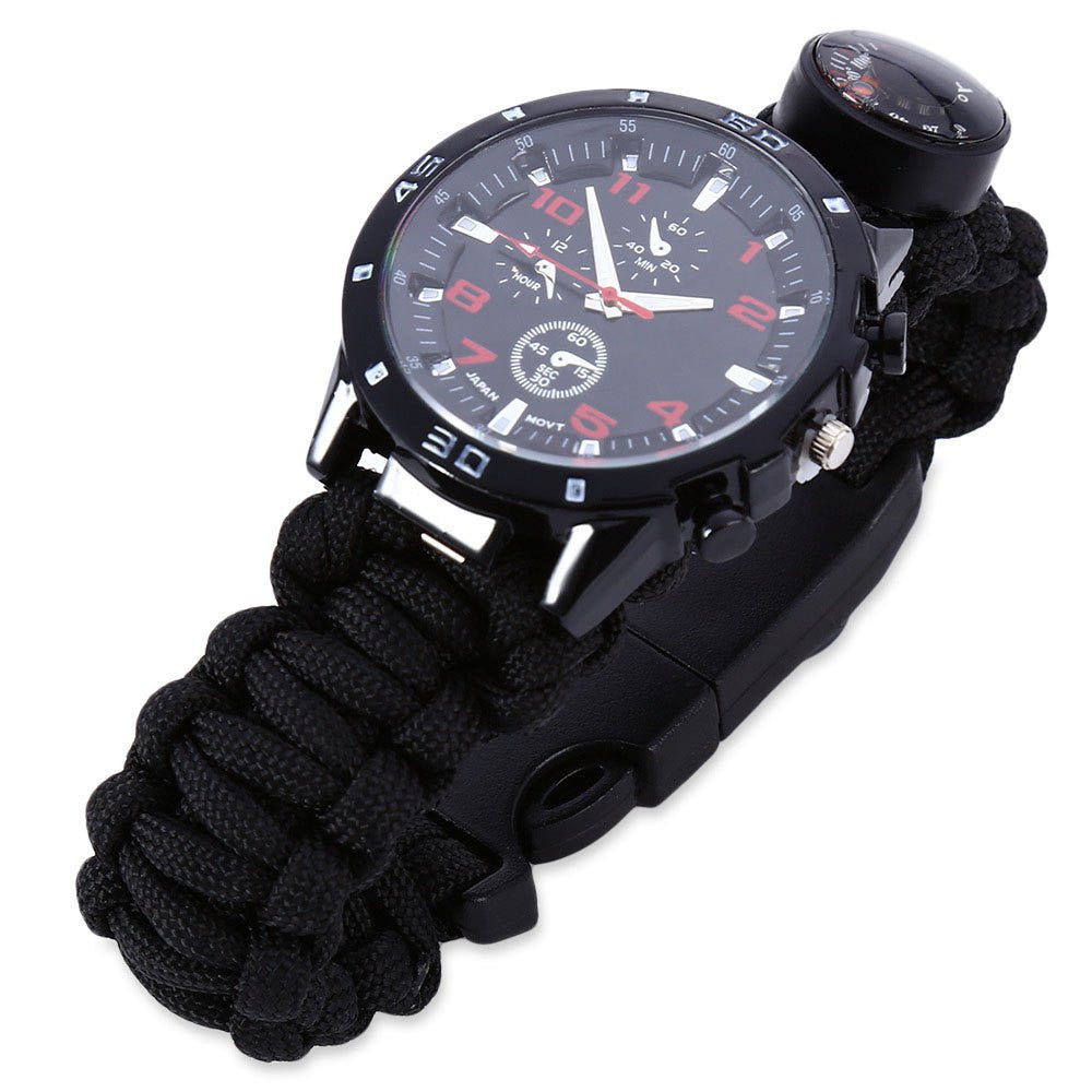 Multifunction Survival Paracord Bracelet Watch - Sixty Six Depot