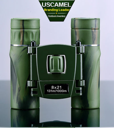 USCAMEL 8x21 Compact Zoom Folding Binoculars Long Range - Sixty Six Depot