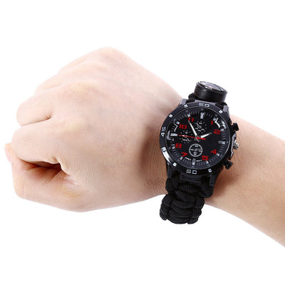 Multifunction Survival Paracord Bracelet Watch - Sixty Six Depot