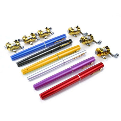 Mini Telescopic Pocket Pen Fishing Rod + Reel. - Sixty Six Depot