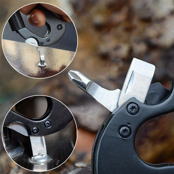 Outdoor Multi-function 5 in 1 Carabiner Tool - Sixty Six Depot