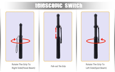 Baseball Bat Self Defense LED Torch - Sixty Six Depot