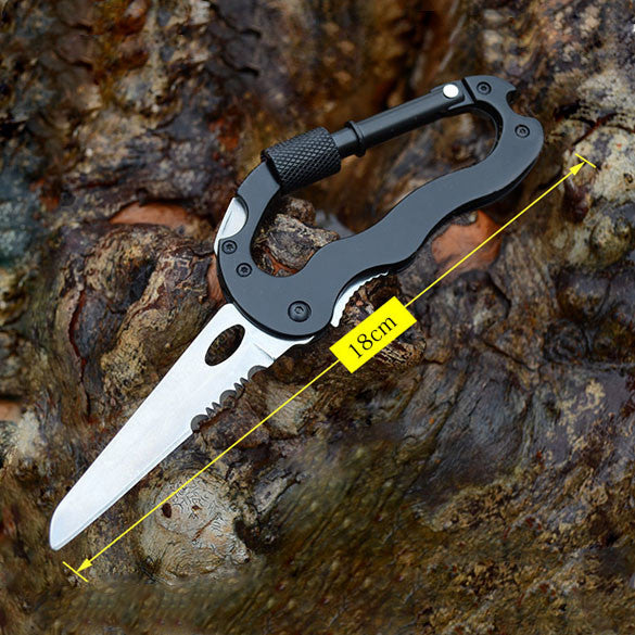 Outdoor Multi-function 5 in 1 Carabiner Tool - Sixty Six Depot