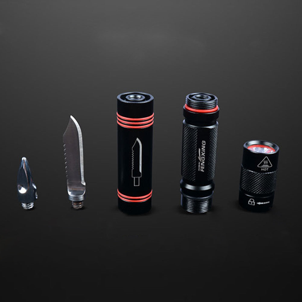 Multifunction Protection Flashlight Knife Tactical Pen. - Sixty Six Depot