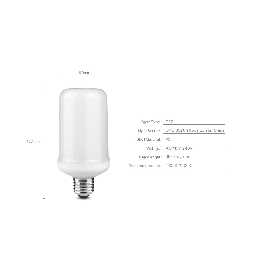 LED Flame Light Bulb - Sixty Six Depot