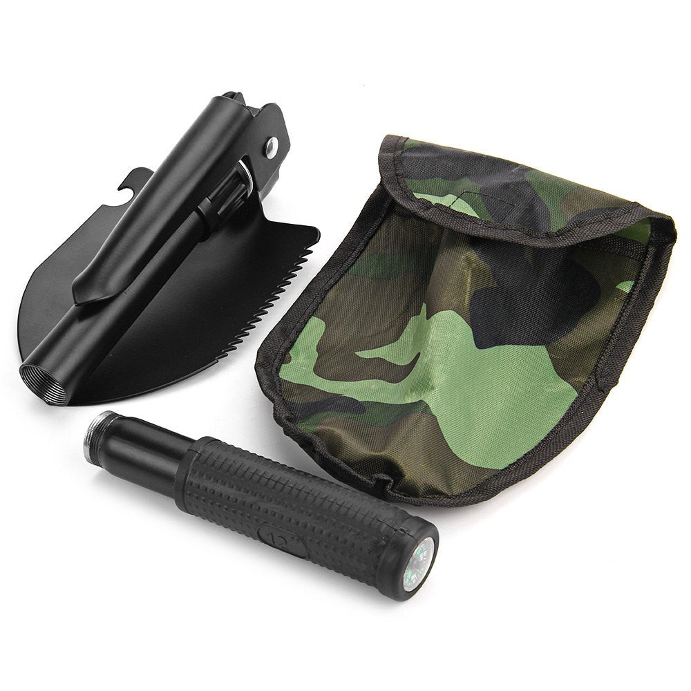 Stainless Steel Military Folding Shovel. - Sixty Six Depot