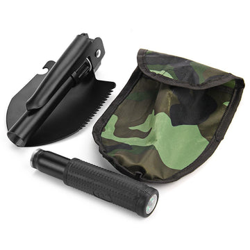Stainless Steel Military Folding Shovel. - Sixty Six Depot