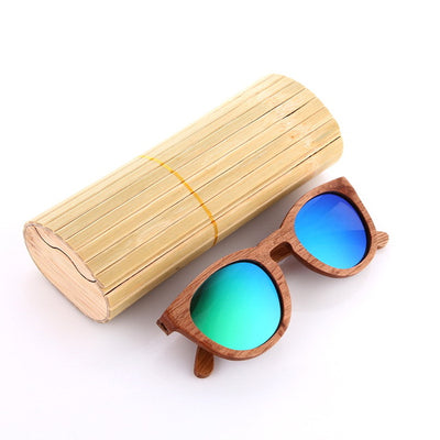 Unisex Zebra Wood Sunglasses - Sixty Six Depot