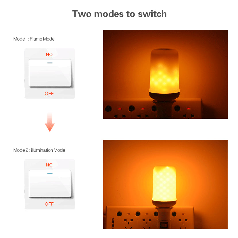 LED Flame Light Bulb - Sixty Six Depot