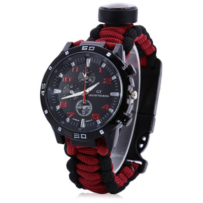 Multifunction Survival Paracord Bracelet Watch - Sixty Six Depot