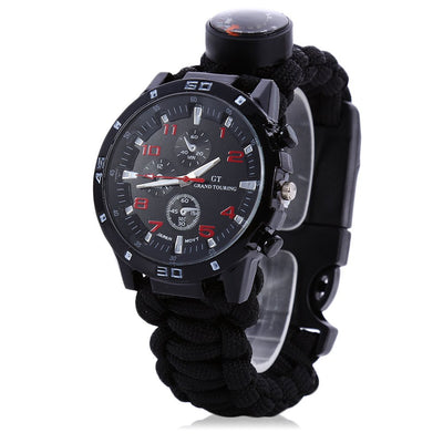 Multifunction Survival Paracord Bracelet Watch - Sixty Six Depot
