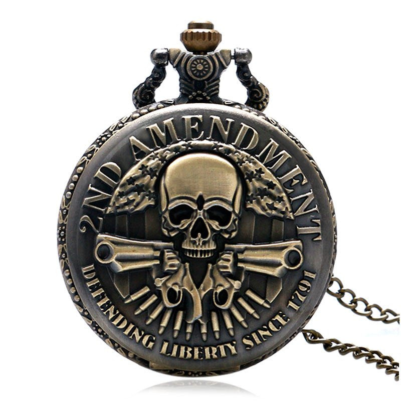 Skull Design Pocket Watch - Sixty Six Depot