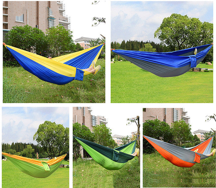 Portable Nylon Parachute Double Hammock. - Sixty Six Depot