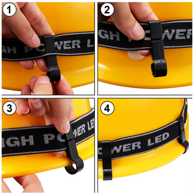 Hard Hat Helmet Clips for Headlight