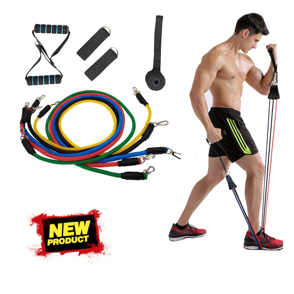 11 Pieces Resistance Bands Set Workout