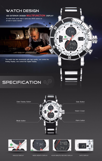 Men's WEIDE Digital LED Sports Watch.