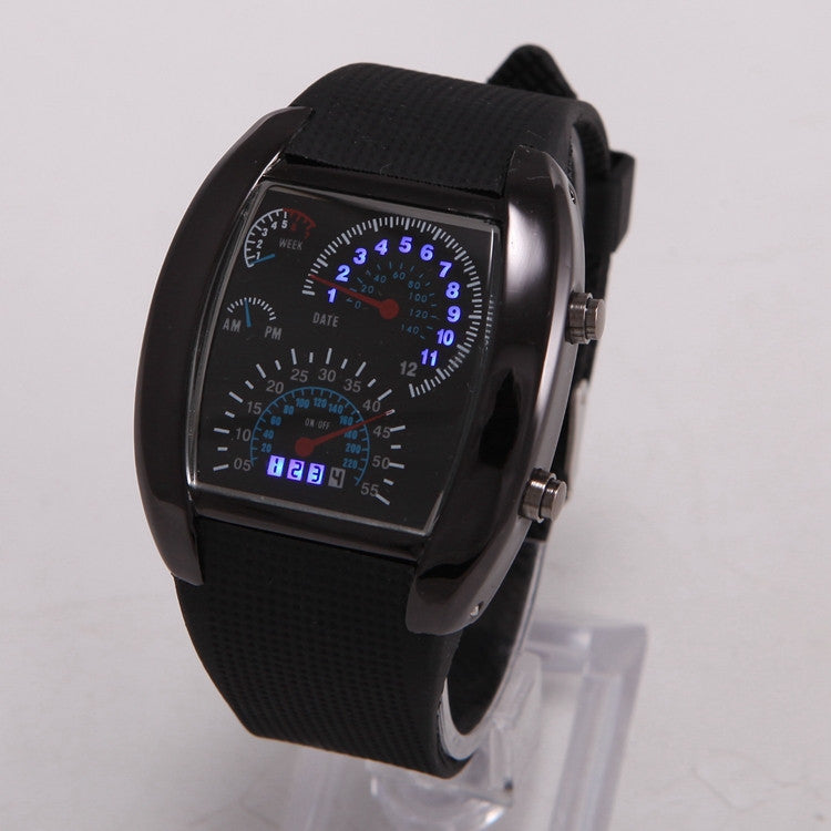 Men's Digital LED Watch Speedometer Style. - Sixty Six Depot