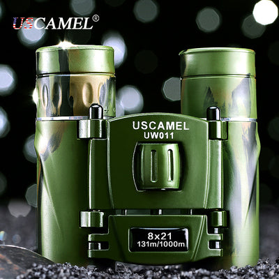 USCAMEL 8x21 Compact Zoom Folding Binoculars Long Range - Sixty Six Depot