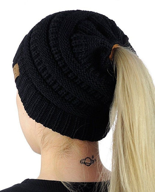 Ponytail Beanie - Sixty Six Depot