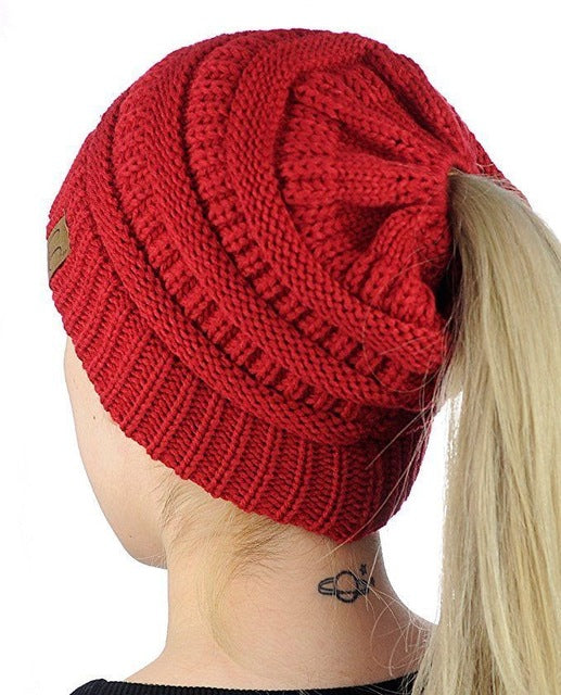 Ponytail Beanie - Sixty Six Depot