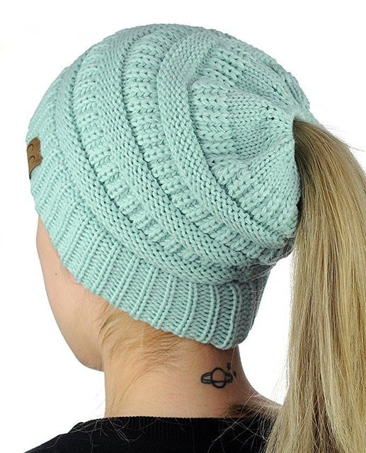 Ponytail Beanie - Sixty Six Depot